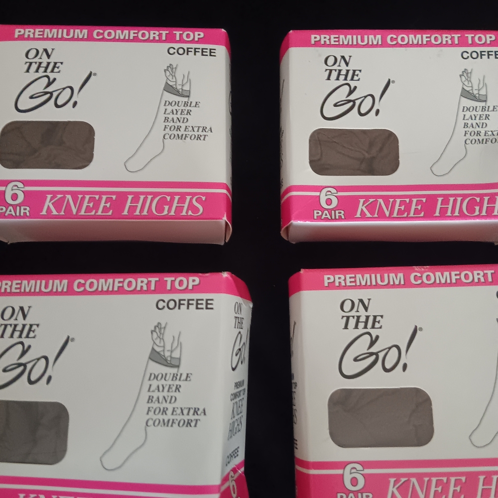 Coffee Knee Highs - 24 Pair
